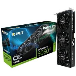 Tarjeta Gráfica Palit GeForce RTX 5060 Ti Infinity 3 OC GDDR7 triple ventilador Reflex 2 RTX AI DLSS4
