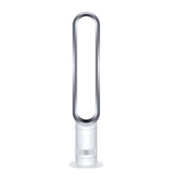 Ventilador de torre Dyson AM07 sin aspas control remoto silencioso blanco plateado