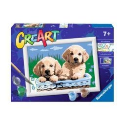 Kit de pintura por números Ravensburger CreArt para niños y niñas, acrílicos, 10 colores