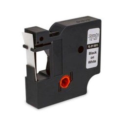 Etiqueta impresora Mediarange MRDY45013 12 mm x 7 m adhesivo permanente negro