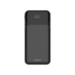 Power Bank Savio BA-08 10000 mAh carga rápida USB-C y USB-A