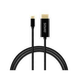 Cable USB-C Savio CL-191 2 m HDMI 4K Plug and Play