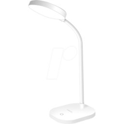 LOGILINK LED017 - Luminaria LED para escritorio, 4 W, 240 lm, atenuable, blanca