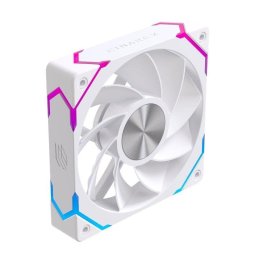 Ventilador suplementario Einarex EX12Ci 120mm 1600RPM PWM ARGB blanco invertido
