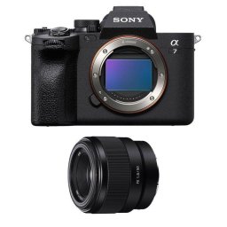Cámara Mirrorless Sony Alpha 7 IV 33MP Sensor Full-Frame 50mm F1.8 4K UHD WiFi Bluetooth
