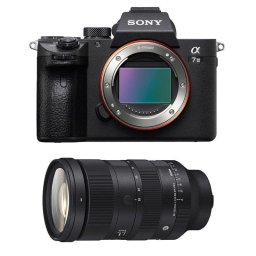 Cámara Mirrorless Sony Alpha 7 III 24MP Sensor Full-Frame 28-105mm f/2.8 4K UHD WiFi