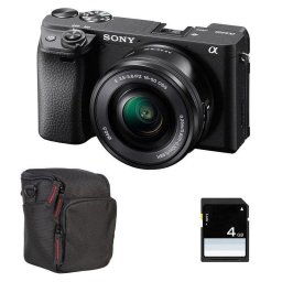 Cámara Mirrorless Sony Alpha A6400 24.2MP 16-50mm f/3.5-5.6 OSS 4K UHD WiFi