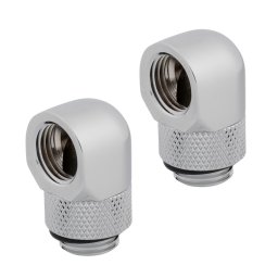 Corsair Hydro X Series 90° Rotary Pack 2 Adaptadores Cromo