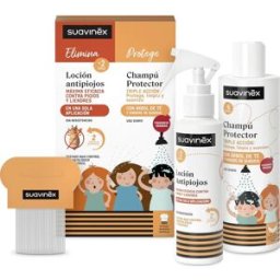 Suavinex Set Locion Antipiojos 125 ml + Champu Protector 250 ml