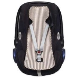 Colchoneta Silla de Auto Rayas Moka col. Praliné 1120800787 Walking