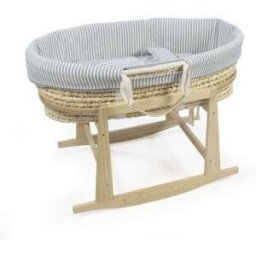Vestiduras Moisés (funda + edredón + bajera + almohada) Rayas Matcha