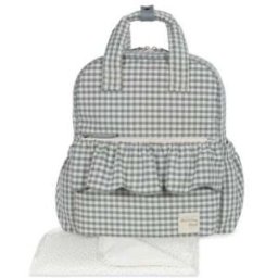 Mochila Cuadro Vichy Matcha col. Praliné 1120800669 Walking Mum