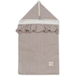Saco Arrullo Capota Cuadro Vichy Moka col. Praliné 1120800694