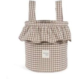 Bolso Bucket Cuadro Vichy Moka col. Praliné 1120800804 Walking Mum