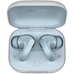 Motorola Moto Buds Illusion Blue Auriculares Inalámbricos con Estuche de Carga Azul Claro