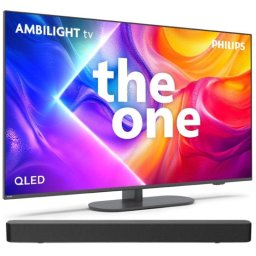 Philips Ambilight TV 65PUS9010 4K UHD QLED 65" + TAB4000 Barra de Sonido