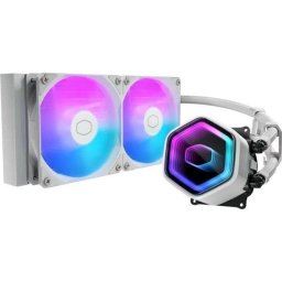 Refrigeración Líquida Cooler Master MasterLiquid 240 Core II White 240mm 2 Ventiladores LED RGB
