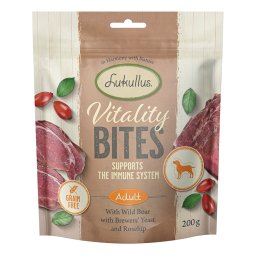Lukullus Vitality Bites sin cereales sistema inmunitario con jabalí - 3 x 200 g