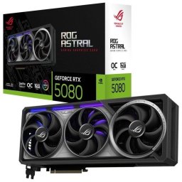 Tarjeta gráfica Asus ROG Astral GeForce RTX 5080 OC 16GB GDDR7 Reflex 2 IA RTX DLSS4.5 Ray Tracing avanzado