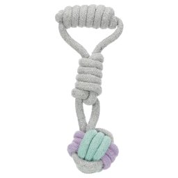 Trixie Junior cuerda con pelota anudada para perros - 23 x 6 cm aprox. (L x Diam)