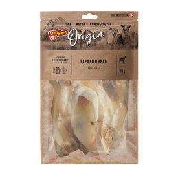 DeliBest Origin orejas de cabra para perros - Pack % - 4 x 80 g