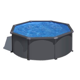 Piscina Gre Anthracite redonda altura 120 cm - Ø 300