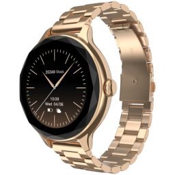 Noise Diva Bluetooth 40mm Pantalla Táctil Metallic Rose Gold Monitor de Salud y Notificaciones