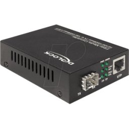 DELOCK 86110 - Convertidor multimedia, Gigabit Ethernet, SFP