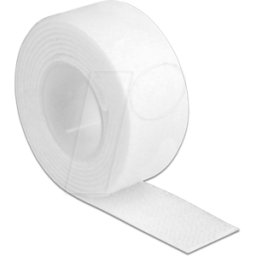 DELOCK 18379 - Cinta de velcro en rollo LA 1 m x AN 20 mm blanco