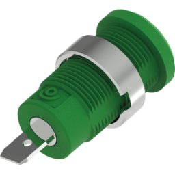 ELECTRO PJP PJP 3274-C-V - Conector hembra tipo banana de seguridad, 4 mm, conector plano,