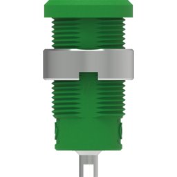 ELECTRO PJP PJP 3275-C-V - Conector hembra tipo banana de seguridad, 4 mm, conector plano,