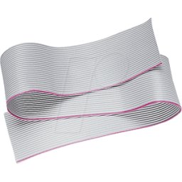 BKL AWG 28-09G 3M - Cable plano AWG28, 9 polos, gris, anillo de 3 m