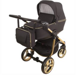 Cochecito Duo Reggio Negro Oro Toral