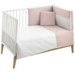 Juego 2 Pcs.F.Nordica Cuna 70 Plumeti Rosa 110x170x3cm Cambrass