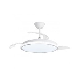 Ventilador Techo Plata con Lampara Led Serie Dublin
