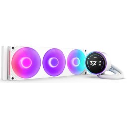 NZXT Kraken Elite 360 RGB Kit Refrigeración Líquida con Pantalla IPS 360mm Blanco