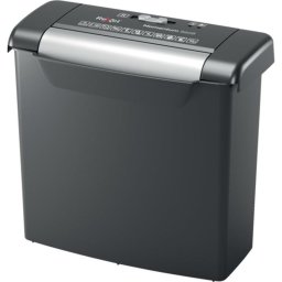 Destructora de papel Rexel Momentum S206, corte en tiras 6 mm, 6 hojas, cesto 9L, negro/gris, nivel P-2, 72 dB