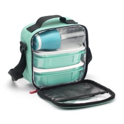 Tatay - Kit Bolsa Térmica Porta Alimentos Urban Food Y Botella Urban Drink. Menta
