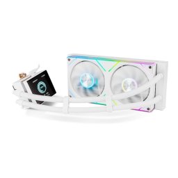 Refrigeración Líquida NOX Hummer M-240 LCD 240mm ARGB Pantalla LCD Personalizable Blanca
