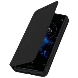 Avizar Funda Libro Billetera Negra para Sony Xperia XZ2