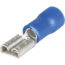 VOGT AG VT FSH-B-4,75 - Manguito de enchufe plano, ancho: 4,75mm, azul