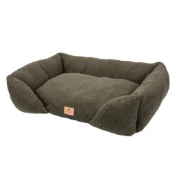 Cama acogedora Ferplast Pamper Bouclé, verde - 78 x 56 x 22 cm (L x An x Al)