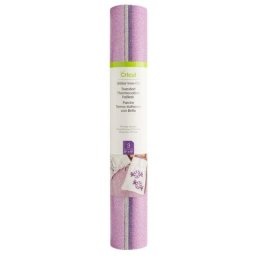 Vinilo de transferencia térmica Cricut Glitter Iron-On Lavanda Blanco 3 hojas 305x305 mm