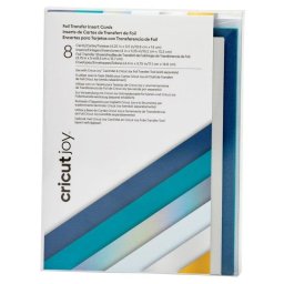 Tarjeta Cricut Joy Foil Transfer Blue Lagoon A2 8 unidades colores surtidos