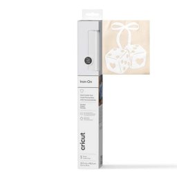 Vinilo de transferencia térmica Cricut Flocked Iron-On blanco mate lavable 305 mm x 483 mm