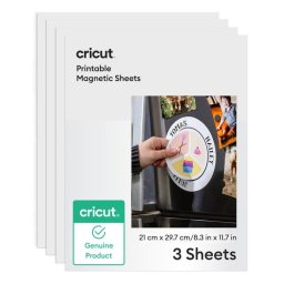 Lámina magnética Cricut 2012792 blanca compatible Maker Explore Joy Xtra Venture