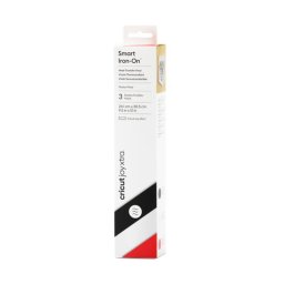 Vinilo de transferencia térmica Cricut Joy Xtra Smart Iron-On negro, rojo y blanco brillante