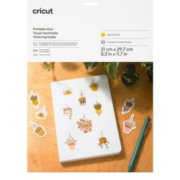 Lámina de vinilo de transferencia térmica Cricut Oro 210 mm x 297 mm 10 hojas