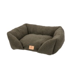 Cama acogedora Ferplast Pamper Bouclé, verde - 55 x 45 x 20 cm (L x An x Al)