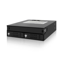 Rack para disco duro ICY DOCK MB994IKO-3SB aluminio negro ventilador 2,5" ODD 5,25